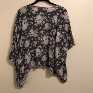 Grey/ lavender floral kimono from Abercrombie